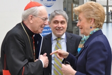 Il cardinal Re con i professori Fumagalli Carulli e Chizzoniti