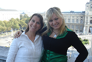 Agnieszka (a destra)