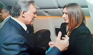 Il Presidente Abdullah Gül e Valeria Giannotta in occasione della visita istituzionale al Presidente della Repubblica Italiana Giorgio Napolitano