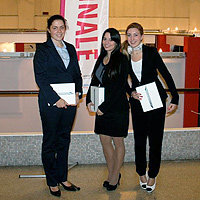 Le tre studentesse della sede piacentina che hanno vinto la University Manager Competion 2.0