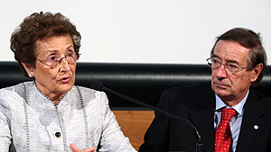 Eugenia Scabini e Vittorio Cigoli in aula magna