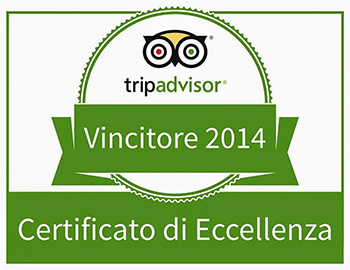 Tripadvisor, certifcato di eccellenza 2014