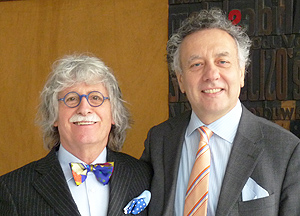 Il professor Nello Gaspardo (a sinistra) con il collega della sede piacentina Maurizio Baussola
