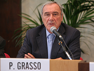 Piero Grasso in aula Pio XI _ 18 ottobre 2012 _ Milano