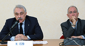 Il prefetto Nicola Izzo e il professor Ernesto Ugo Savona, direttore di Transcrime