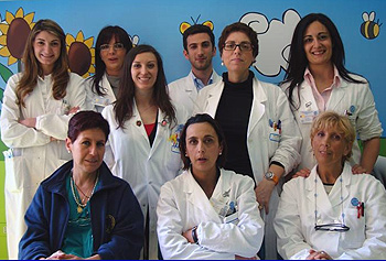 Parte della “task force” degli screening audiologici: Neonatologi (Maria Fioretti, Simonetta Frezza, Patrizia Papacci, Maria Semeraro) Audiologi (Sara Giannantonio, Veronica Giglia, Luca Liberati, Bianca Martina, Livia Petrelli, Pasqualina Picciotti. 