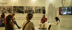 Una delle testimonianze alllo stand della Cattolica al Meeting di Rimini