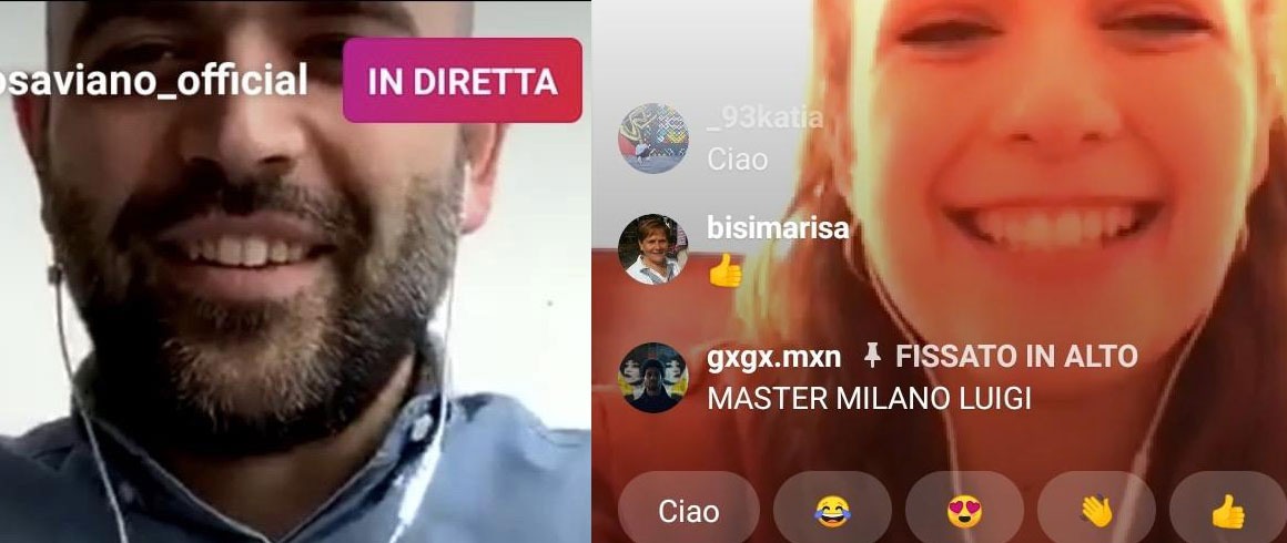 Il master a lezione Instagram da Saviano 