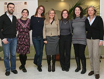 Da sinistra: Davide Massaro, Sara Pelucchi, Federica Giudici, Antonella Marchetti, Ilaria Folci, Chiara D'Angelo e Elena De Tomasi 