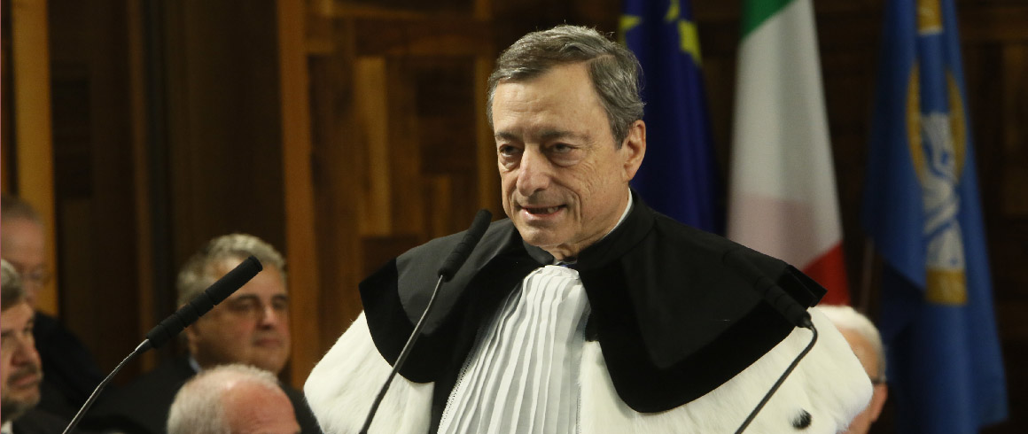 Draghi lascia la Bce, in Cattolica l’ultimo discorso pubblico