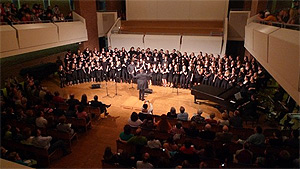 Il Gospel Ensamble della North Park University in cui ha cantato Esmeralda