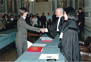 Giovanna Capetti il giorno della laurea