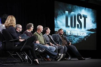 Una parte del cast di Lost a una presentazione a Pasadena, California
