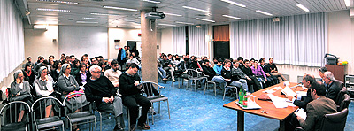 un momento della conferenza all'Augustinianum