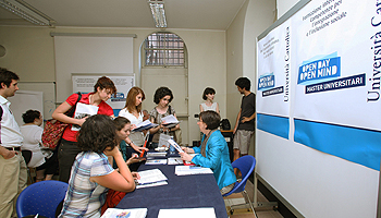 Uno degli stand dell'Open day master del 1° luglio 2010