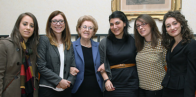 Da sinistra: Francesca Minonne, Alice Chignola, Anna Maria Tarantola, Santina Bevacqua, Viviana Specioso, Cristina Caponeri